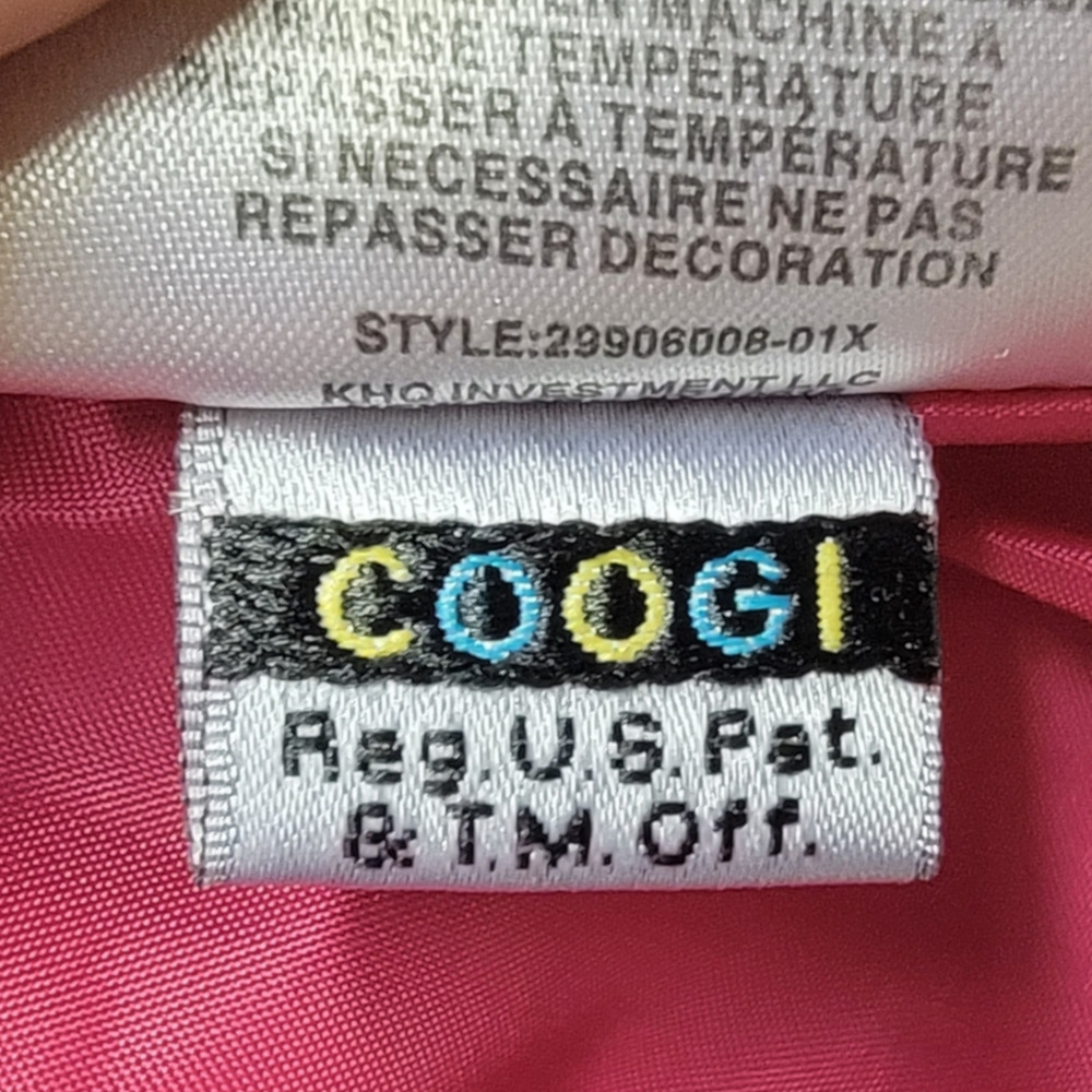 Coogi Girls Removable Hood Winter Coat Jacket Black Pink Lining Size 12 Month - Picture 5 of 9